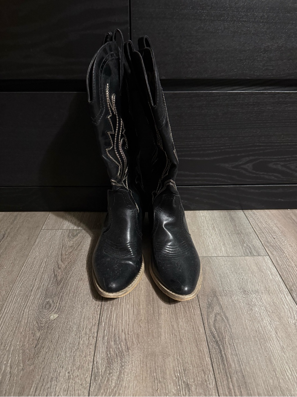 Black cowboy boots